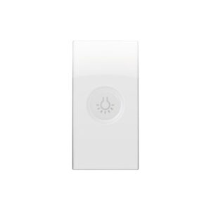 Copritasto Illuminabile Simbolo "Luce", 2 Moduli, Nea, Nea, Acciaio Scuro URMET 10364/2AC