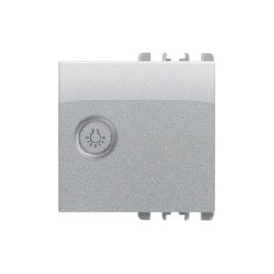 Copritasto Illuminabile Simbolo "Luce", 1 Modulo, Nea, Alluminio URMET 10364AL