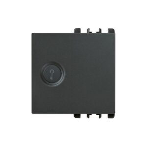 Copritasto Illuminabile Simbolo "Chiave", 2 Moduli, Nea, Alluminio URMET 10365/2AL