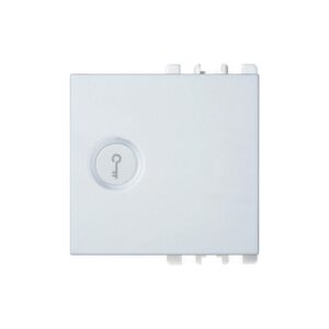 Copritasto Illuminabile Simbolo "Chiave", 2 Moduli, Nea, Bianco Ghiaccio URMET 10365/2BG