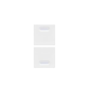 Coppia Copritasto Senza Simboli Per Dispositivi Yokis, 1 Modulo, Nea, Bianco URMET 10373.B