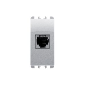 Presa Telefonica Rj12 6/6, 1 Modulo, Nea, Alluminio URMET 10412AL