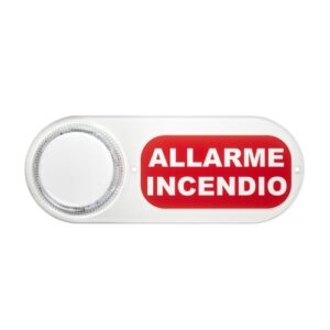 Pannello Indicatore Allarme Incendio In Plexiglass, Linea 400 E 500 URMET 1043/054