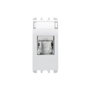 Presa Rj45 Cat.6 Utp 1 Modulo, Nea, Bianco Ghiaccio URMET 10446BG