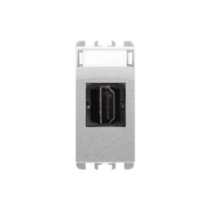 Connettore Hdmi Con Adattatore Da 19 Poli F/F, 1 Modulo, Nea, Alluminio URMET 10450AL