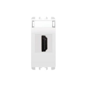 Connettore Hdmi Con Adattatore Da 19 Poli F/F, 1 Modulo, Nea, Bianco Ghiaccio URMET 10450BG