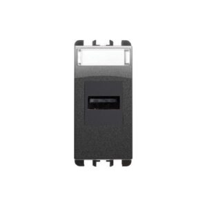 Connettore Usb, Morsetti A Vite, 1 Modulo, Nea, Acciaio Scuro URMET 10451AC