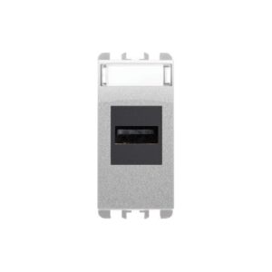 Connettore Usb, Morsetti A Vite, 1 Modulo, Nea, Alluminio URMET 10451AL