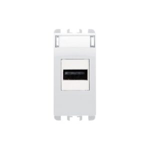 Connettore Usb, Morsetti A Vite, 1 Modulo, Nea, Bianco Ghiaccio URMET 10451BG