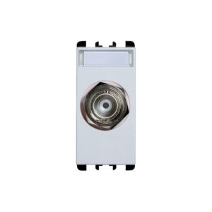 Presa Coassiale Bnc Per Cavo Rg59 (75 Ohm), 1 Modulo, A Crimpare, Nea, Bianco URMET 10459.B