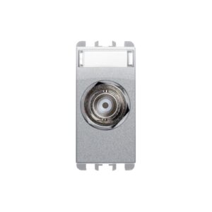 Presa Coassiale Bnc Per Cavo Rg59 (75 Ohm), 1 Modulo, A Crimpare, Nea, Alluminio URMET 10459AL