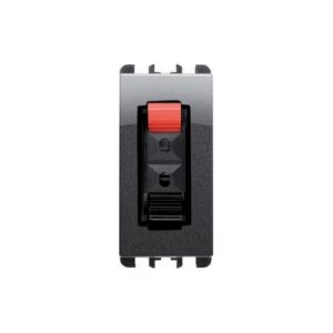 Presa Hi-Fi Per Altoparlante, 1 Modulo, Nea, Acciaio Scuro URMET 10460AC