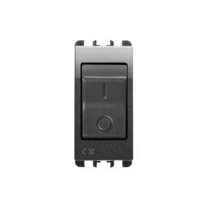 Interruttore Mccb, 1 Modulo, 1P+N C 10A, Nea, Acciaio Scuro URMET 10505/10AC