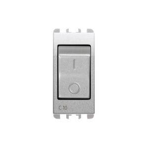 Interruttore Mccb, 1 Modulo, 1P+N C 10A, Nea, Alluminio URMET 10505/10AL