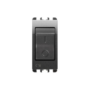 Interruttore Mccb, 1 Modulo, 1P+N C 16A, Nea, Acciaio Scuro URMET 10505/16AC