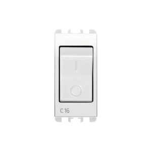 Interruttore Mccb, 1 Modulo, 1P+N C 16A, Nea, Bianco Ghiaccio URMET 10505/16BG