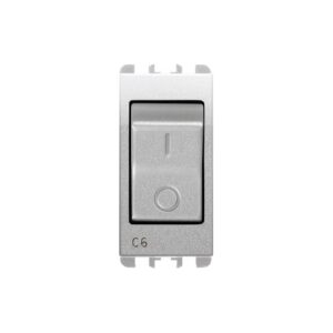 Interruttore Mccb, 1 Modulo, 1P+N C 6A, Nea, Alluminio URMET 10505/6AL