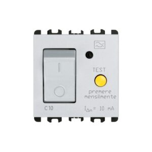 Interruttore Mccb+Rcd, 2 Moduli, 1P+N, 16A, Nea, Bianco URMET 10512/16.B