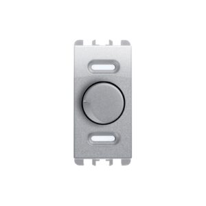 Dimmer Rotativo E Deviatore Push-Push Per Carichi Resistivi, 1 Modulo, 230Vac, Nea, Alluminio URMET 10533AL