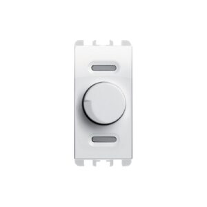 Dimmer Rotativo E Deviatore Push-Push Per Carichi Resistivi, 1 Modulo, 230Vac, Nea, Bianco Ghiaccio URMET 10533BG