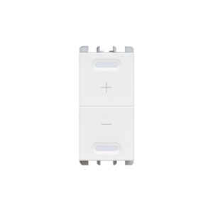 Dimmer Universale Con Doppio Pulsante, 1 Modulo, Bianco URMET 10560.B