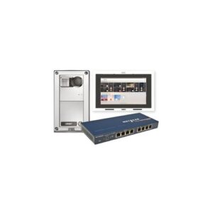 Kit Monofamiliare Video, Con Pulsantiera Sinthesi Steel E Videocitofono Max, Sistema Ipercom URMET 1060/611