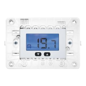 Termostato Elettronico Digitale, Con Supporto 3 Moduli, Per Scatola 503, 230V, Nea, Bianco URMET 10612.B