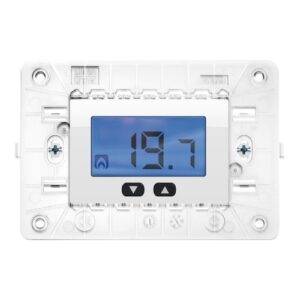 Termostato Elettronico Digitale, Con Supporto 3 Moduli, Per Scatola 503, 230V, Nea, Bianco Ghiaccio URMET 10612BG