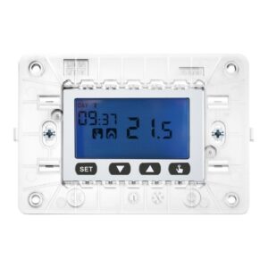 Cronotermostato Elettronico Digitale, Con Supporto 3 Moduli, Per Scatola 503, A Batterie, Nea, Bianco URMET 10633.B
