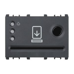 Interruttore Tasca Porta Badge, 3 Moduli, Nea, Antracite URMET 10650