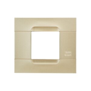 Placca 2 Moduli, Kàdra Monochrome, Serie Metallizzata, Oro URMET 10802.GD