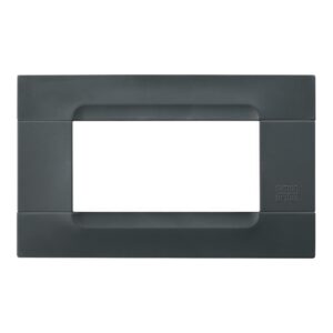 Placca 4 Moduli, Kàdra, Monochrome, Tecnopolimero, Nero Auckland URMET 10804.04