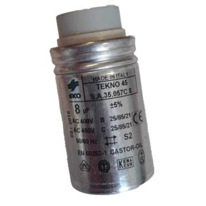 Sp Condensatore 8 Uf Mf 450V D.35X57 Cm.18 BFT Ricambio Originale I100123 10001 2600680