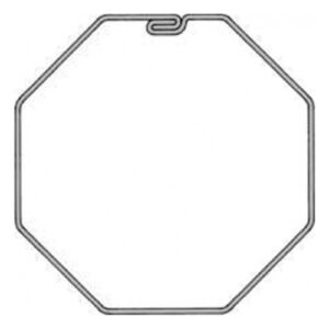 Adattatore Per Tubo Ottagonale 60 Plastica BFT AD5036 2611105 N999397