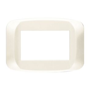 Placca Banq.Tecnop.3M. Bianco Panna AVE 45PB03BP