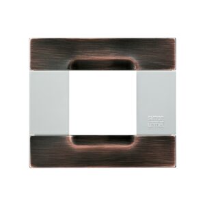 Placca Metallo Rame Spazzolato 2 Moduli URMET 10902.B.82