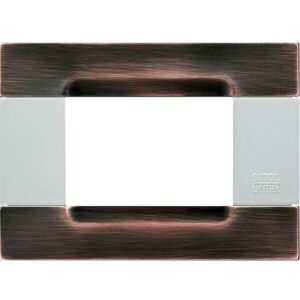 Placca Metallo Rame Spazzolato 3 Moduli URMET 10903.B.82