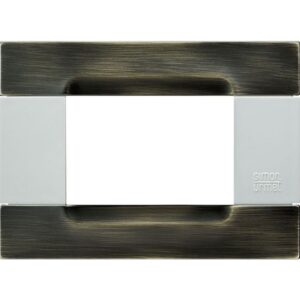 Placca Metallo Ottone Spazzolato 3 Moduli URMET 10903.B.84