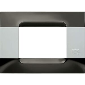 Placca Metallo Nickel Acciaio 3 Moduli URMET 10903.B.91