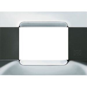 Placca Metallo Nickel 3 Moduli URMET 10903.90