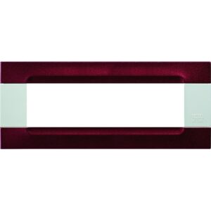 Placca Metallo Bordeaux Metallizzato 7 Moduli URMET 10907.B.77
