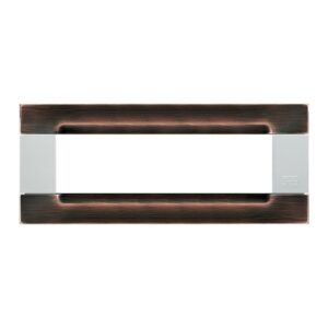 Placca Metallo Rame Spazzolato 7 Moduli URMET 10907.B.82
