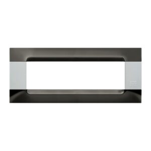 Placca Metallo Nickel Nero 7 Moduli URMET 10907.B.92