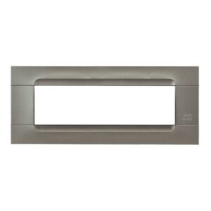Placca 7 Moduli, Kàdra, Monochrome, Serie Metallizzata, Titanio URMET 10807.TT