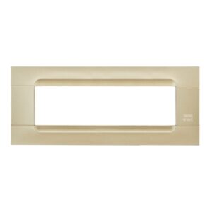 Placca 7 Moduli, Kàdra, Monochrome, Serie Metallizzata, Oro URMET 10807.GD