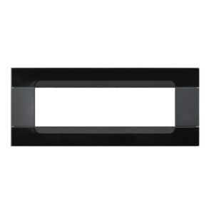 Placca 7 Moduli, Kàdra, Serie Antracite, Metallo, Nero Universo URMET 10907.54