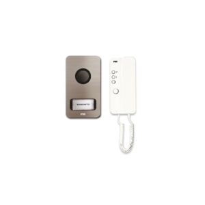 Kit Mono-Bifamiliare Audio Con Pulsantiera Mikra E Citofono Mìro, Sistema 5 Fili URMET 1122/601
