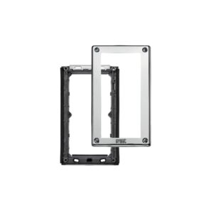 Telaio Portamoduli Con Cornice, Sinthesi Steel, 1 Fila 2 Moduli URMET 1158/62