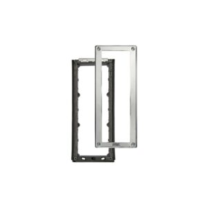 Telaio Portamoduli Con Cornice, Sinthesi Steel, 1 Fila 3 Moduli URMET 1158/63