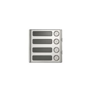 Modulo 4 Pulsanti Con Espansore Integrato, Sinthesi Steel, Sistema 2Voice URMET 1158/84
